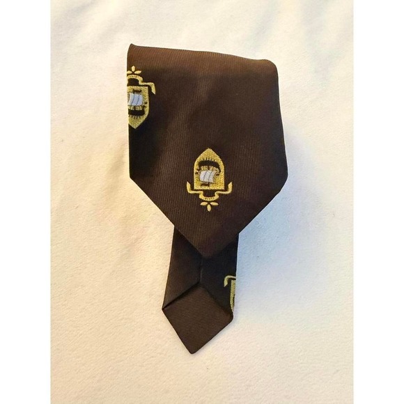 Ships Themed John Blair Tie Vintage - Picture 2 of 3